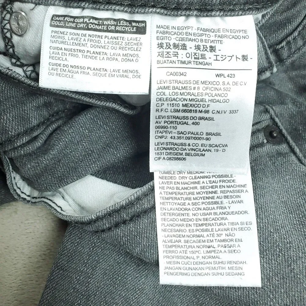 Levis metal measurements